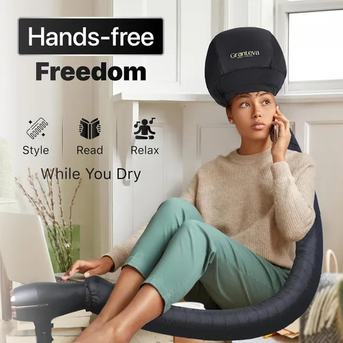 Miniatura 6 de Gorro de pelo de acondicionamiento profundo, accesorio de secadora con capucha para aceite caliente, máscaras y tratamientos de proteínas, tapa