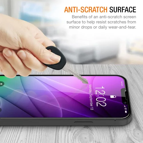 Miniatura 6 de Trianium Protector de pantalla de vidrio templado diseñado para Apple iPhone 13 (2021) /iPhone 13 Pro (2021), paquete de 3