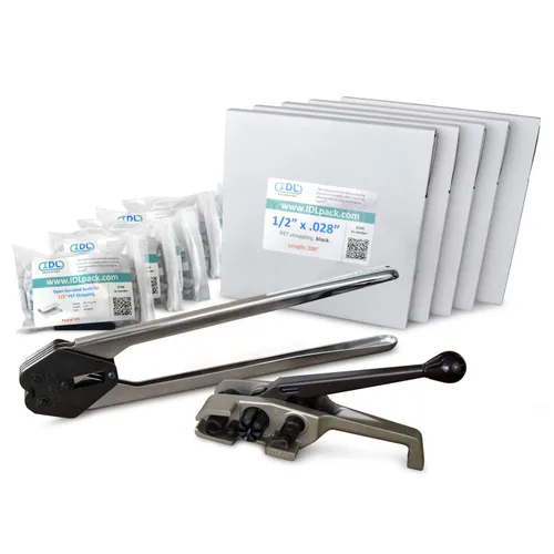Miniatura 23 de IDL Packaging Recarga para kits de flejado de poliéster (PET) portátiles de 1/2 pulgada x 200 pies - Bobina de flejado de poliéster de 1/2 pulgada x