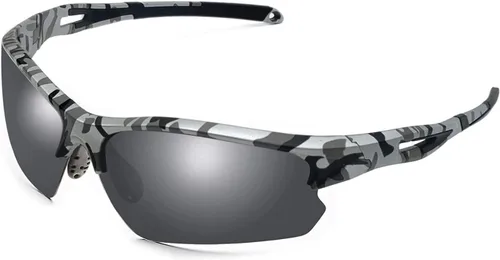 Miniatura 10 de POLARS DESIGN Outdoor Sports Polarized Sunglasses for Men and Women, TR90 Frame, UV Protection, With Case, for Fishing Hiking Alfombrilla negra C7