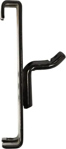 Miniatura 2 de VICTORY DISPLAY & STORE FIXTURE MFG Gancho para panel de rejilla de acero de grado comercial de 1 pulgada de largo, resistente - Muestra el Negro