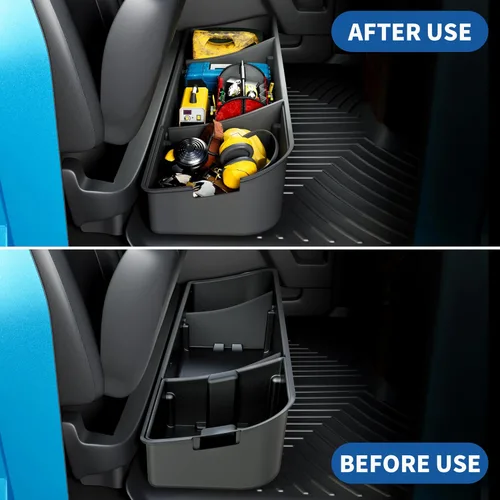 Miniatura 4 de oEdRo Almacenamiento debajo del asiento apto para Ford F-150 F150 SuperCrew/Crew Cab 2015-2025, F-250/F-350/F-450/F-550 Super Duty 2017-2024