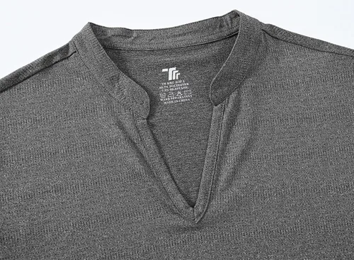 Miniatura 36 de Gopune Polo de golf con cuello en V para mujer, sin cuello, manga corta, ligera, de secado rápido, camisetas de tenis para correr