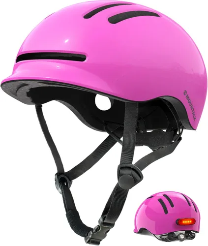 Miniatura 8 de MOUNTALK Cascos de bicicleta para adultos, hombres y mujeres, casco de bicicleta para hombres/mujeres con luz magnética, casco para jóvenes