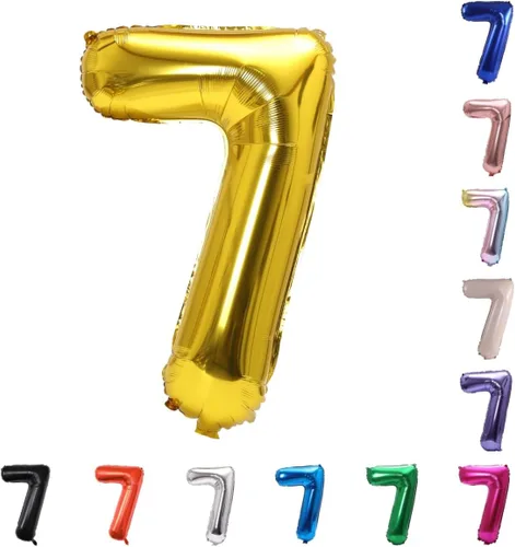 Miniatura 88 de YPSelected Globo grande de 32 pulgadas de helio con números 0-9 de papel de aluminio azul para cumpleaños, bodas y fiestas (Azul, 3)