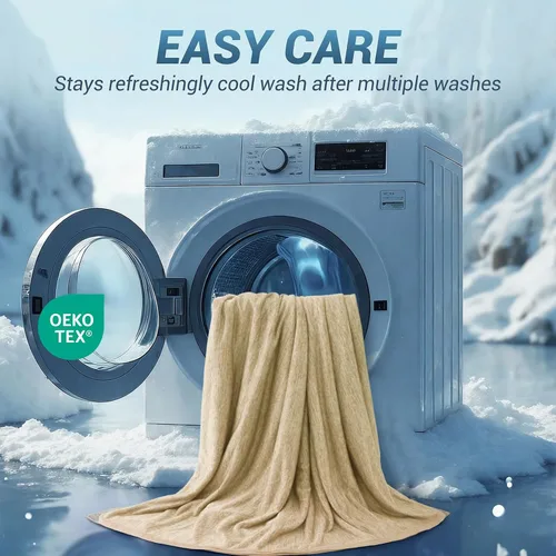 Miniatura 7 de Manta refrescante que te mantiene fresca en el verano caluroso, manta de tamaño individual o bebé de 51 x 67 pulgadas para adultos, niños y bebés