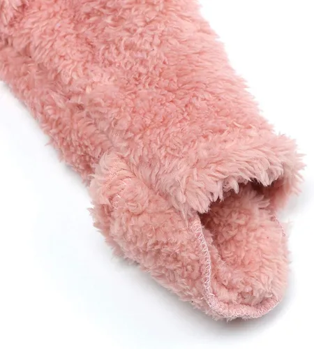Miniatura 5 de Mono con forro polar para bebé recién nacido, overol cálido con capucha para bebé