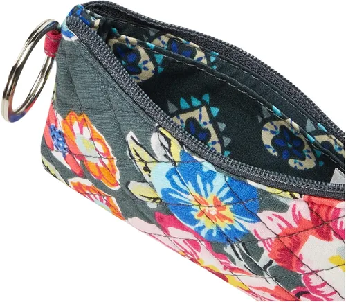 Miniatura 5 de Vera Bradley - Cartera de algodón, con cremallera y compartimiento para la identificación, para mujer