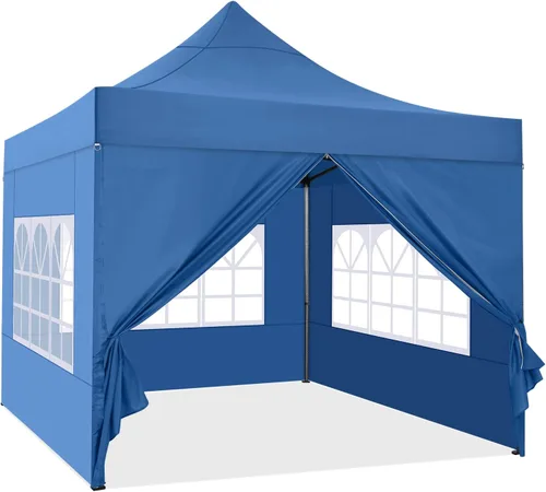 Miniatura 9 de COBIZI Carpa Toldo Emergente de 10x10 pies, Toldo de 10x10 con 4 Paredes Laterales Impermeable de Servicio Pesado Carpa Comercial para Fiestas
