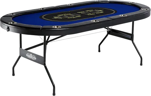 Miniatura 9 de Barrington Poker - Mesas de Póquer Plegables de Múltiples Estilos y Tableros de Mesa de Póquer/Colección de Mesa de Comedor, Mesas con Rieles