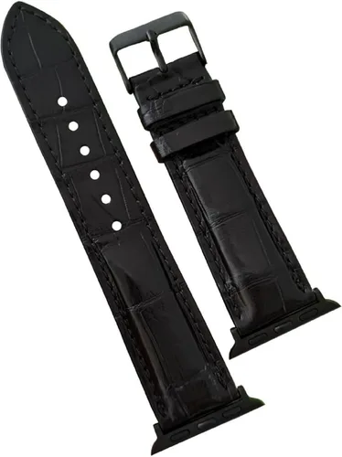 Miniatura 20 de AIIigator - Correa de reloj hecha a mano de cuero compatible con Apple Watch Ultra de 1.929 in 1.772 in 1.732 in 1.654 in 1.614 in 1.575 in 1.496 in
