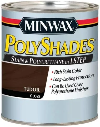 Miniatura 11 de Minwax PolyShades Tinte de Madera + Acabado de Poliuretano – Cuarto, Roble Misión, Brillo Mission Oak