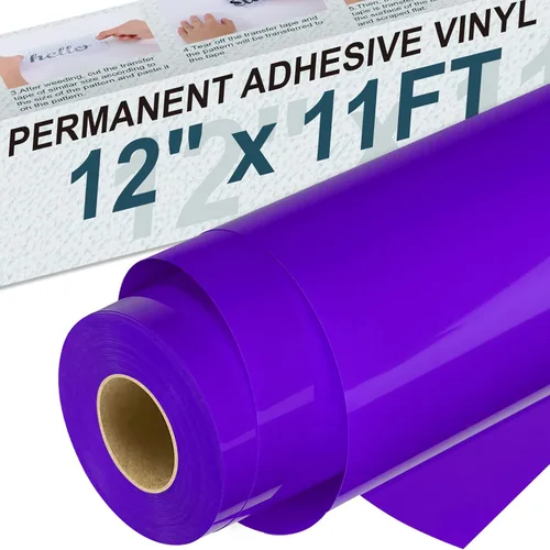 Miniatura 9 de XSEINO Vinilo permanente blanco – Silueta de rollo adhesivo blanco de 12 pulgadas x 60 pies y otros cortadores, permanente al aire libre para tazas