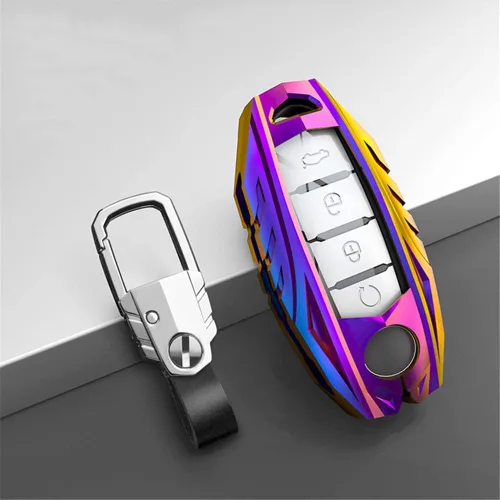 Miniatura 3 de Funda metálica para llavero Nissan Altima Maxima Armada Rogue Sentra GT-R 370z Infiniti G25 G35 G37 Q60 Q70 Q80