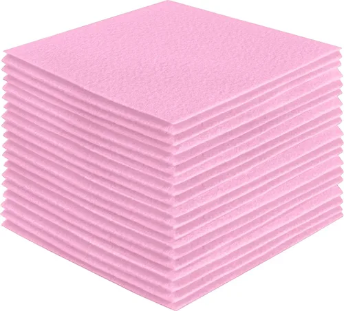 Miniatura 250 de FabricLA Hojas de fieltro acrílico para manualidades, cuadrados de fieltro precortados suaves de 4 x 4 pulgadas (3.9 in x 3.9 in), utiliza hojas