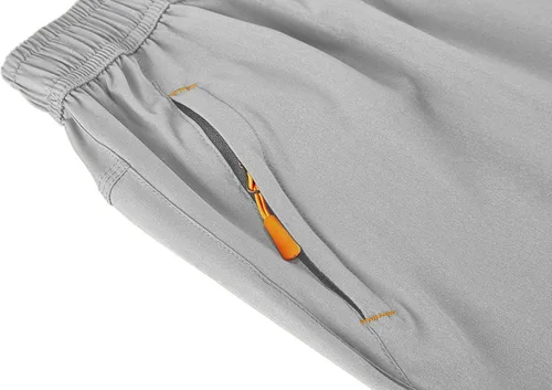 Miniatura 3 de TBMPOY Pantalones cortos de senderismo para hombre, 7 pulgadas, secado rápido, para gimnasio, deportes al aire libre, bolsillos cortos con cremallera