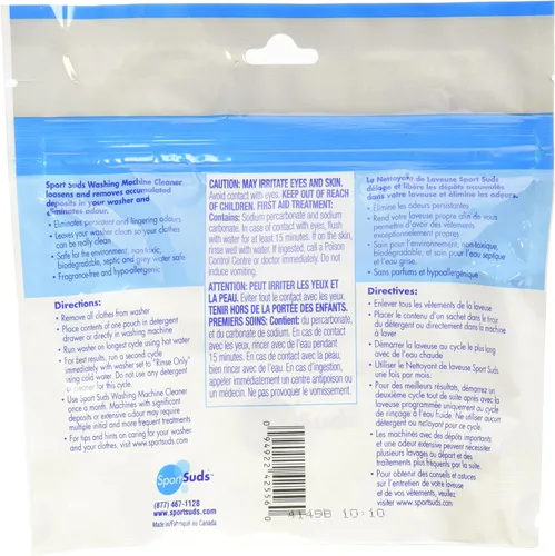 Miniatura 2 de Sport Suds Limpiador de lavadora, 5 bolsas