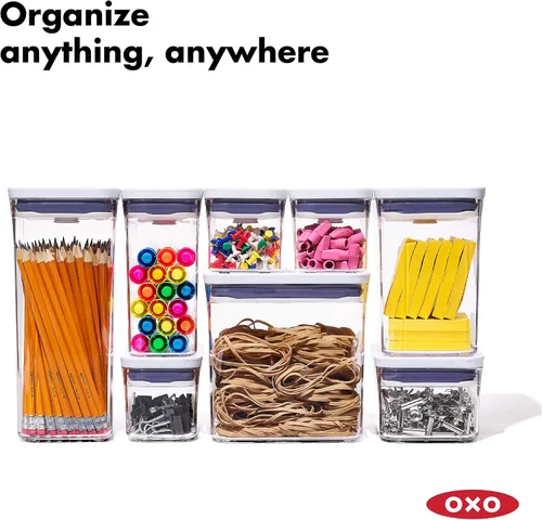 Miniatura 4 de OXO Good Grips - Juego de recipientes POP (3 piezas cuadradas pequeñas + 4 piezas Mini)