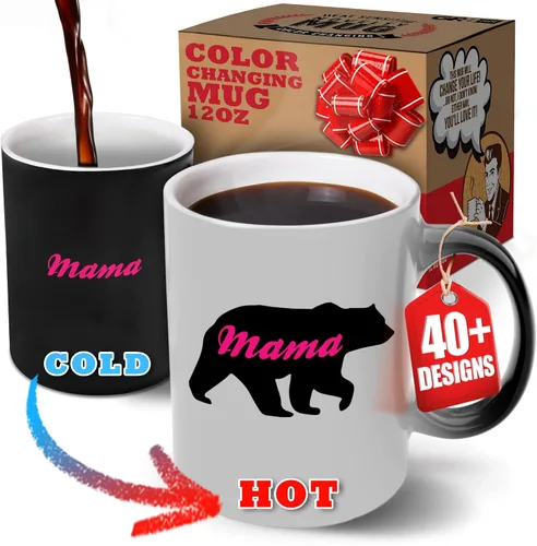 Miniatura 8 de Dad Nutrition Facts - Taza de café de 12 onzas – Gr8AM - Novedosa taza de regalo – Divertido cambio de color y regalos sensibles al calor
