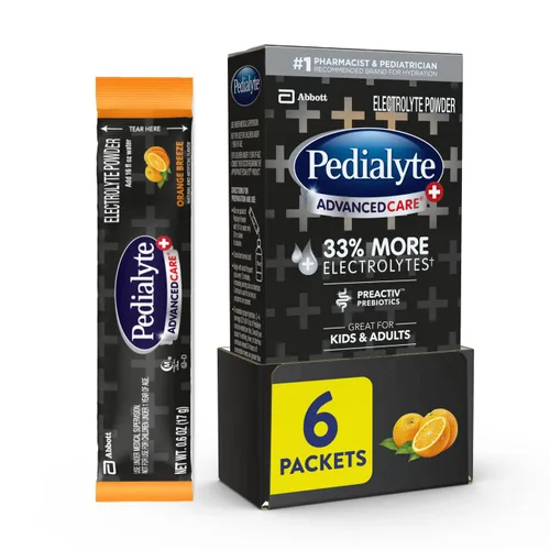 Miniatura 8 de Pedialyte AdvancedCare Plus - polvo electrolítico, con un 33% más de electrolitos y prebióticos preactivos, variedad de estación de hidratación, 80