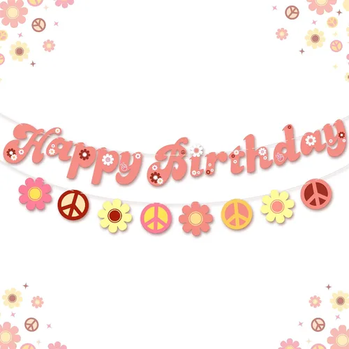 KatchOn, Groovy - Cartel de feliz cumpleaños, grande, de 10 pies, sin bricolaje, dos geniales carteles de cumpleaños para decoraciones de fiesta