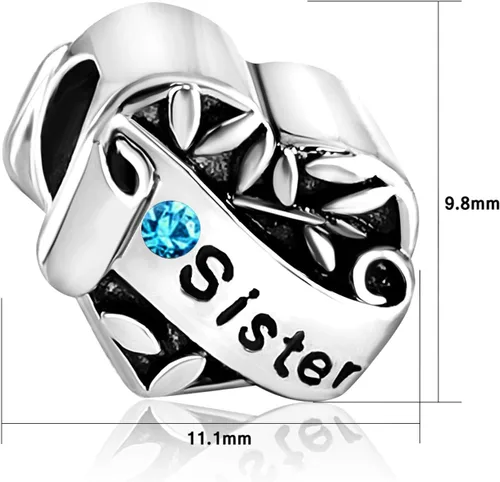 Miniatura 2 de KunBead I Love You Sister - Abalorio para pulseras y collares