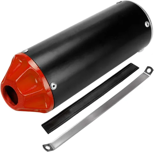 Miniatura 7 de FVRITO Kit de Ensamblaje de Tubo Silenciador de Escape para 70cc 90cc 110cc 125cc CRF50 XR50 SSR SR110 Roketa Taotao DB14 DB10 X-PRO DB-X20 SDG Rojo