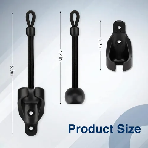 Miniatura 5 de Coolaroo - Piezas de repuesto elásticas y tapa de extremo, color negro, resistente a la intemperie, para persianas enrollables Coolaroo