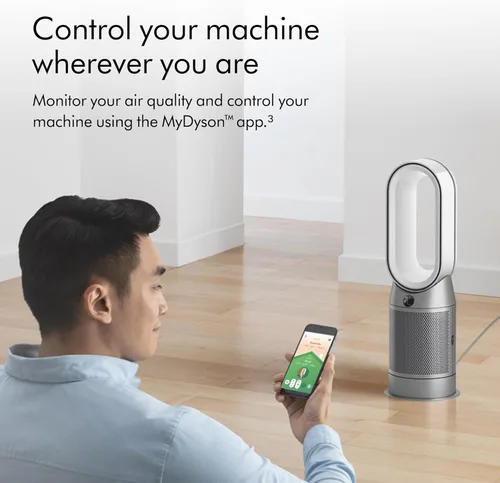 Miniatura 7 de Dyson Purificador caliente+frío HP07 Purificador de aire, calentador y ventilador - Blanco/Plata, Grande