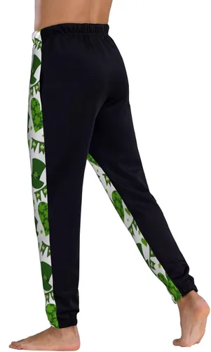 Miniatura 5 de St. Patrick's Day Clover Leaves Sweatpants Men's Breathable Baggy Trousers Durable Jogging Pants