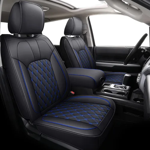 Miniatura 10 de LUCKYMAN CLUB Fundas de asiento de auto para camionetas Tundra 2022-2025 X05-T3-2 solo traseras, para tripulación/tripulación máxima/cabina