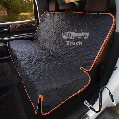 Funda de asiento trasero resistente para camión, 100% impermeable y sin olor, protector de asiento de perro para F150 F250 Chevy Silverado Ram