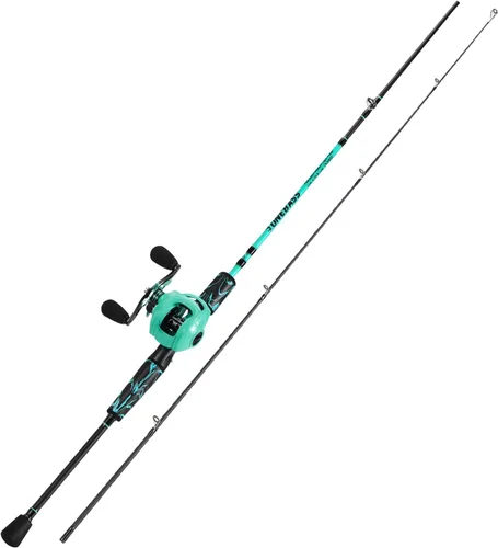 Miniatura 3 de One Bass Combo de caña de pescar y carrete, IM6 Graphite 2Pc Combo de cebo en blanco con mango de superpolímero