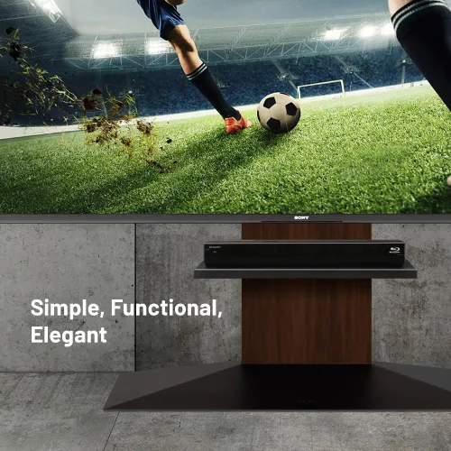 Miniatura 4 de WALL Estante de entretenimiento para soporte de TV modelo V4, perfecto para reproductor de DVD/Blu-ray, consola de videojuegos, grabadora de video