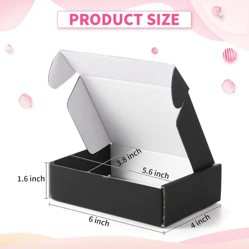 Miniatura 3 de Spakon Paquete de 50 cajas de envío, cajas de embalaje de cartón corrugado para pequeñas empresas, bonitas cajas pequeñas de cartón, cajas de cartón