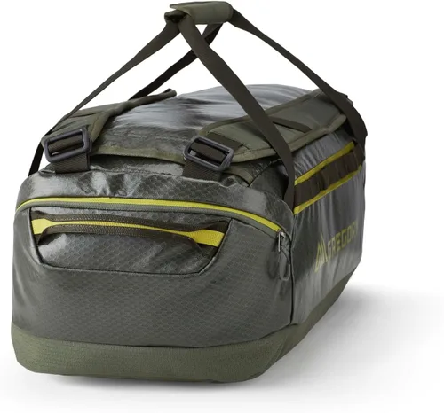 Miniatura 15 de Gregory Alpaca - Bolsa de lona resistente al agua para viajes de aventura y equipo con cubo de embalaje incluido, Negro obsidiana, 100L