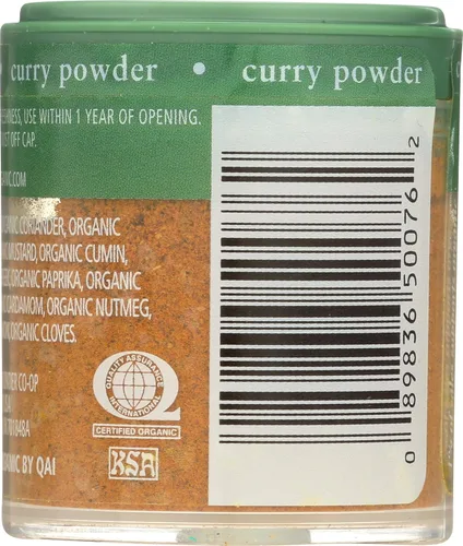 Miniatura 2 de Simply Organic Curry en polvo, certificado orgánico 0.53 oz