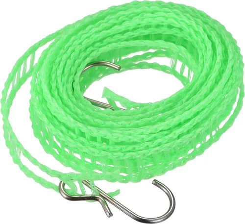 uxcell Tendedero portátil, de nailon de 9.84 pies, resistente al viento, antideslizante, cuerda de lavado para patio, viajes al aire libre, camping,