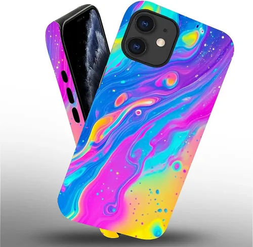 Miniatura 2 de DAIZAG Funda compatible con iPhone 11, hermoso color arena, patrón completo, carcasa rígida híbrida de plástico TPU + funda de protección