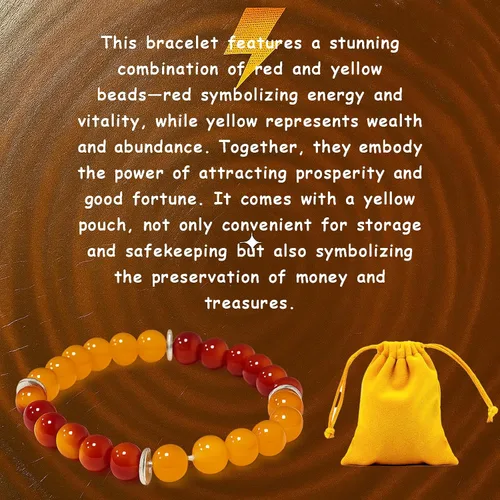 Miniatura 7 de Pulsera de riqueza Feng Shui, pulsera de prosperidad y buena suerte para mujeres y hombres, pulsera elástica con cuentas de 0.315 in, gradiente