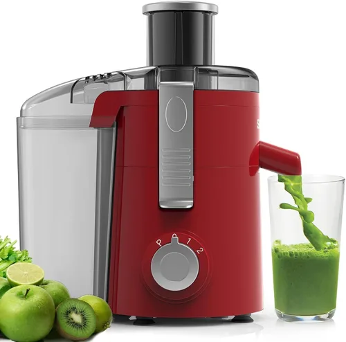 Miniatura 9 de SIFENE Exprimidor centrífugo compacto, extractor de frutas y verduras de 3 velocidades con boca de 2.5 pulgadas de ancho, motor de pico de 500 W