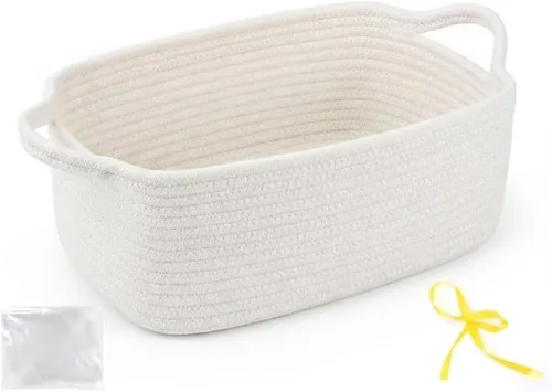 Miniatura 18 de Cestas de regalo grandes vacías para llenar, bonita canasta tejida para adolescentes, mujeres, baby shower, cubo de juguetes pequeño decorativo