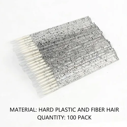 Miniatura 4 de Disposable Eyeliner Brush Applicator Cosmetic Eye Wand Eyeliner Makeup Tool (black-100pcs)