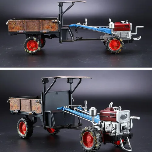Miniatura 2 de Modelo a escala de tractor – 10.8x4.1x2.8 in Escala de aleación de juguete de tractores para caminar, juguete de tractor con luces y música, juguete