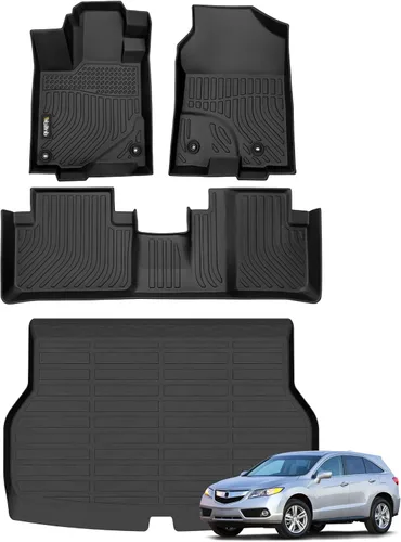 Miniatura 23 de Tapetes de piso para todo clima y forro de carga con respaldo para Chevrolet Suburban de 7 asientos 2021-2025 / GMC Yukon XL de 7 asientos