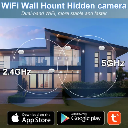 Miniatura 8 de UYIKOO Cámara oculta Detector de humo Video Cámara pequeña 1080P HD Cámara inalámbrica WiFi con visión nocturna y detección de movimiento Cámara