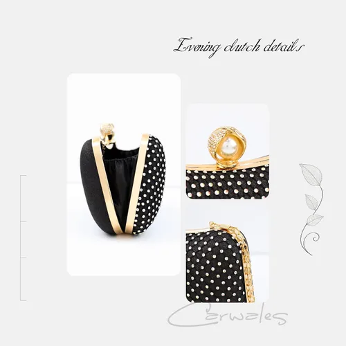 Miniatura 4 de Bellawish Bolsos de noche de cristal para mujer bolso de mano de perlas de diamantes de imitación para boda fiesta de graduación bolsa de novia
