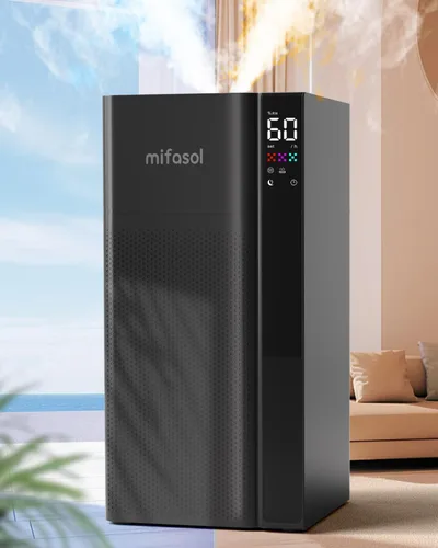 Mifasol Humidificador de habitación grande para el hogar, 5.3 galones/20 litros, humidificadores de niebla cálida y fría, humidifica rápida y