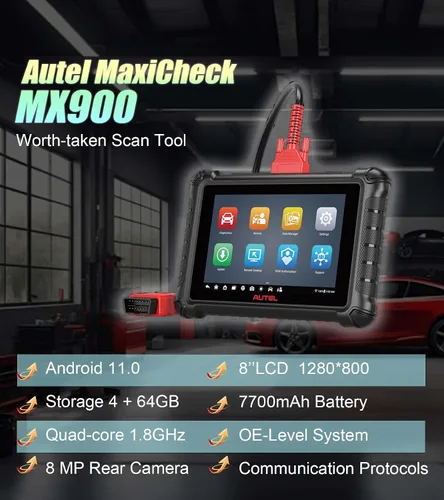 Miniatura 2 de Autel MaxiCheck MX900 con MV108 Bidireccional OBD2 escáner actualizado de MK900 MK808 MK808S MK808BT Android 11, 40+ funciones de servicio 8