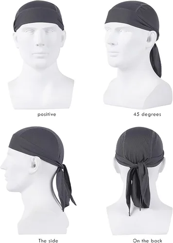 Miniatura 5 de SUZALA Doo Rag que absorbe el sudor, forro de casco de enfriamiento de trapo de rocío, casco transpirable para hombres y mujeres